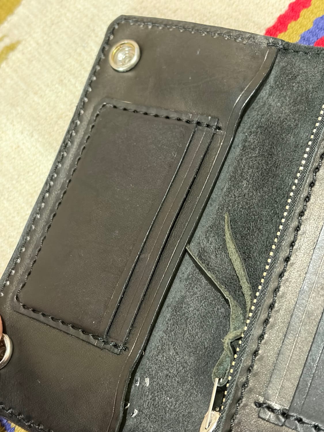 Real leather stud western trucker / 장지갑 상품이미지6