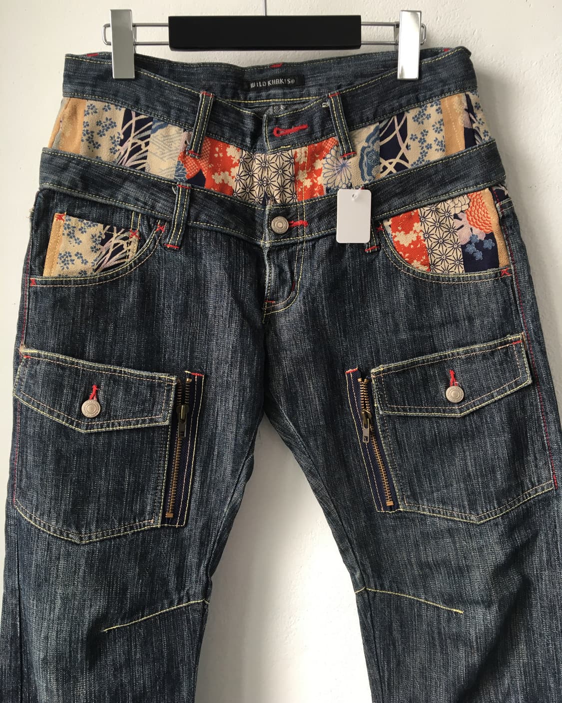Double waist oriental mood denim pants 상품이미지5