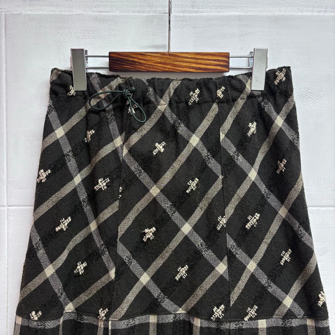 SHOP DADA 울 체크 미디스커트 JPN 상품이미지2