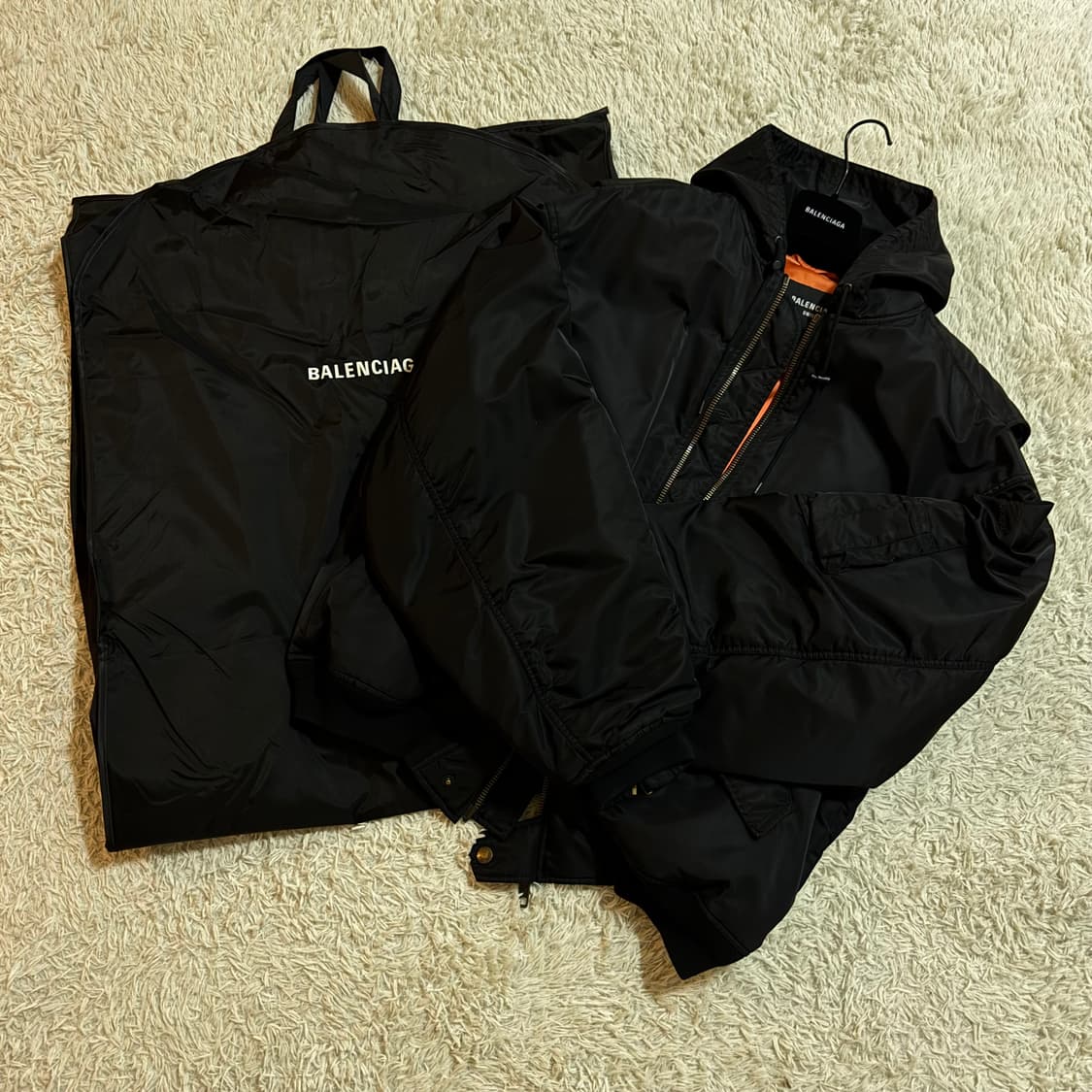 발렌시아가 3b 후드 봄버 블랙[Sz. 1] 상품이미지7