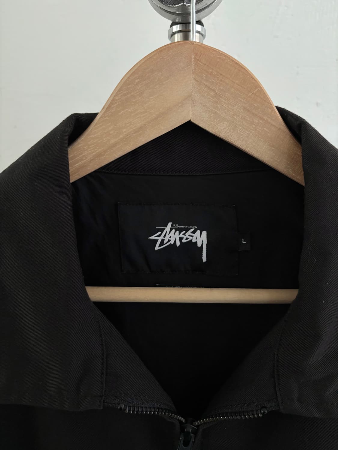 스투시 인터네셔널 로고 블랙 집 자켓 상품이미지3