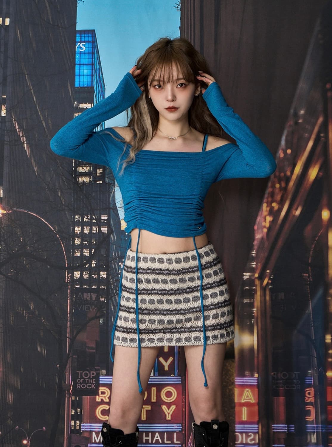 체리퀴리 오프숄더 티 상품이미지2