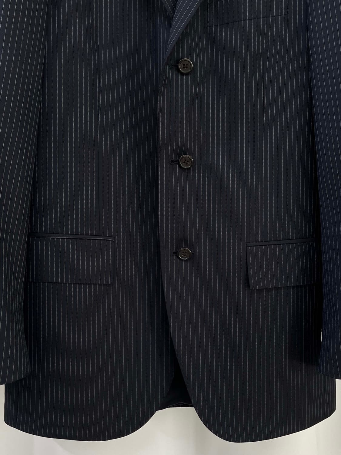 폴로 랄프로렌 꼬르넬리아니 이태리 사르토 버진울 핀스트라이프 수트자켓 상품이미지8