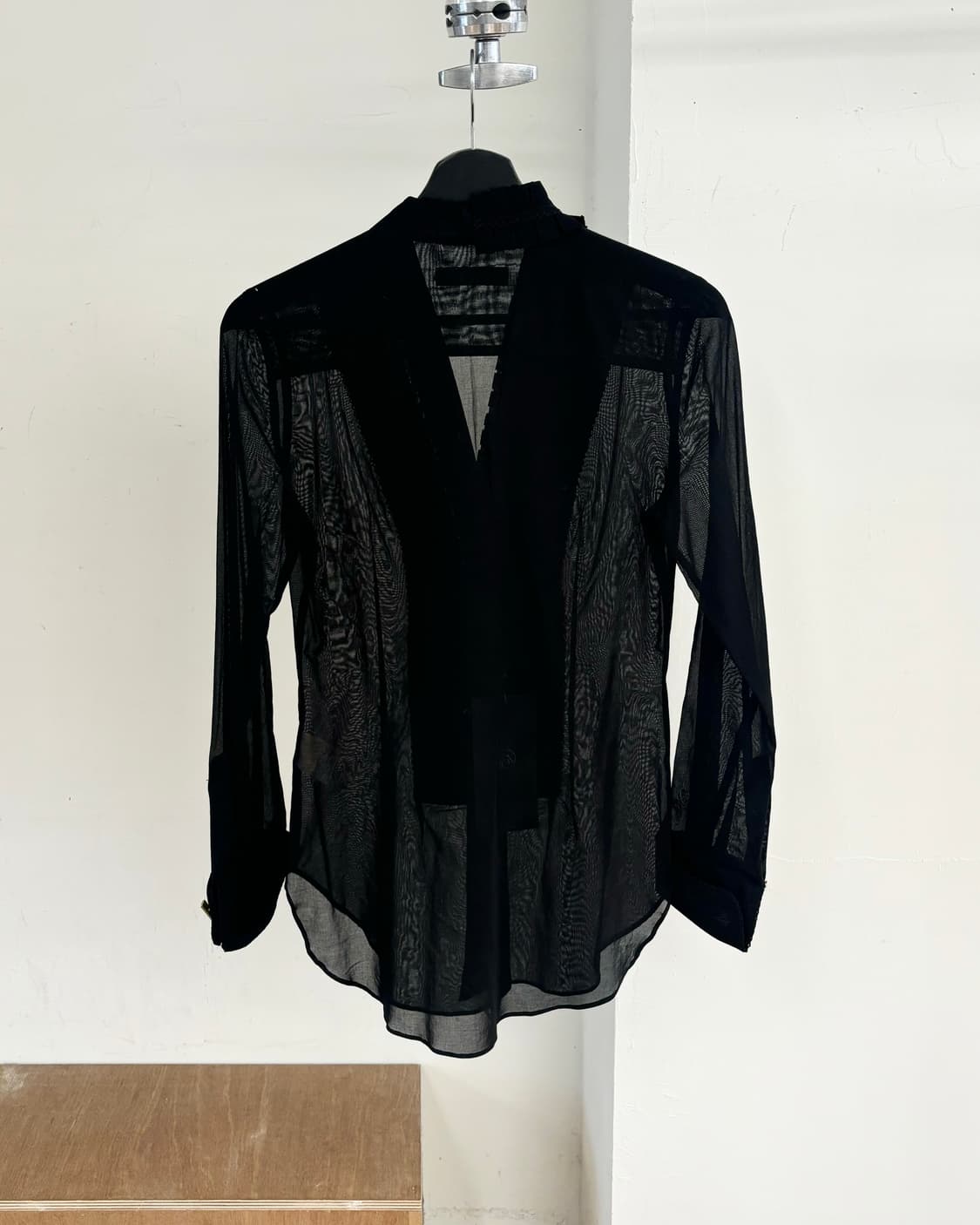 돌체 앤 가바나 블랙 시스루 셔츠 상품이미지6