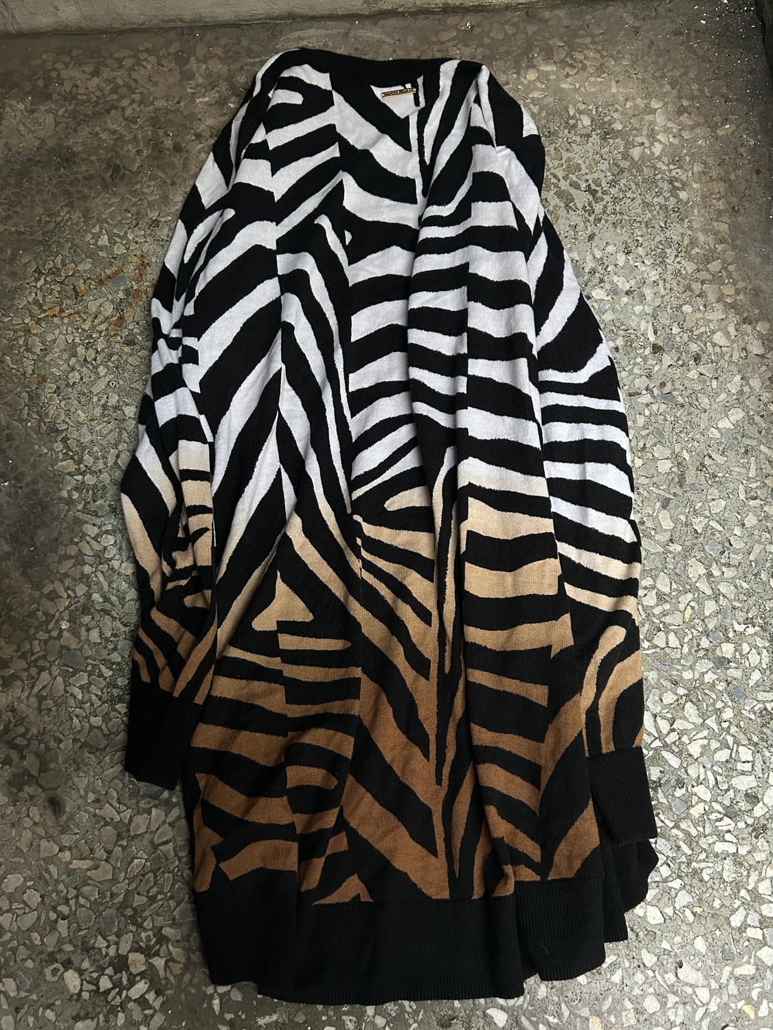 2000s michael kors v-kei 지브라 패턴 가디건  상품이미지3