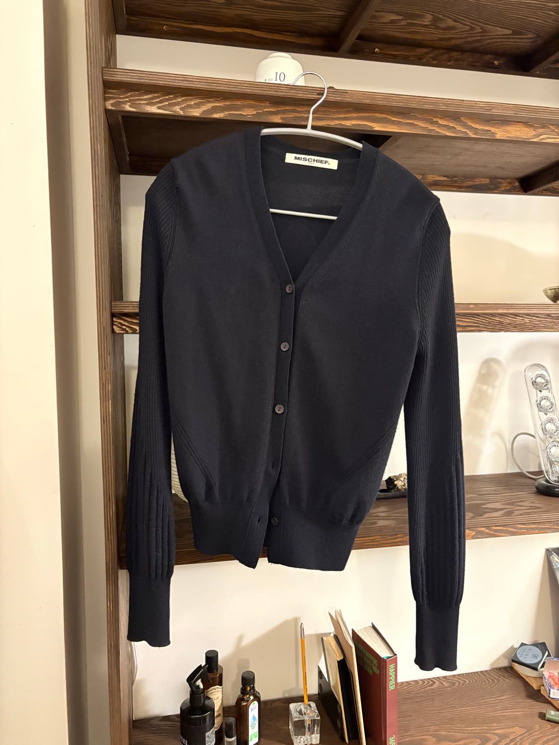 미스치프 브이넥 가디건 상품이미지1