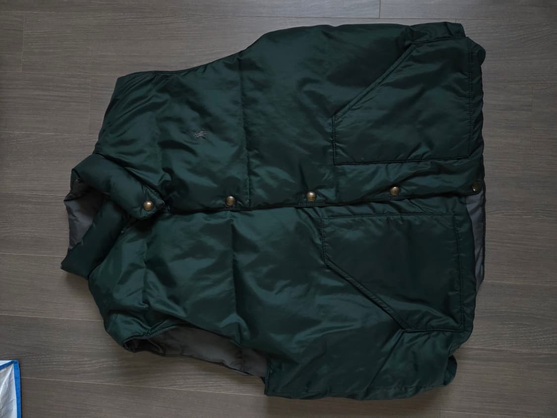 [폴로 랄프로렌-XL] 양면 패딩 조끼 그레이/다크그린 상품이미지2