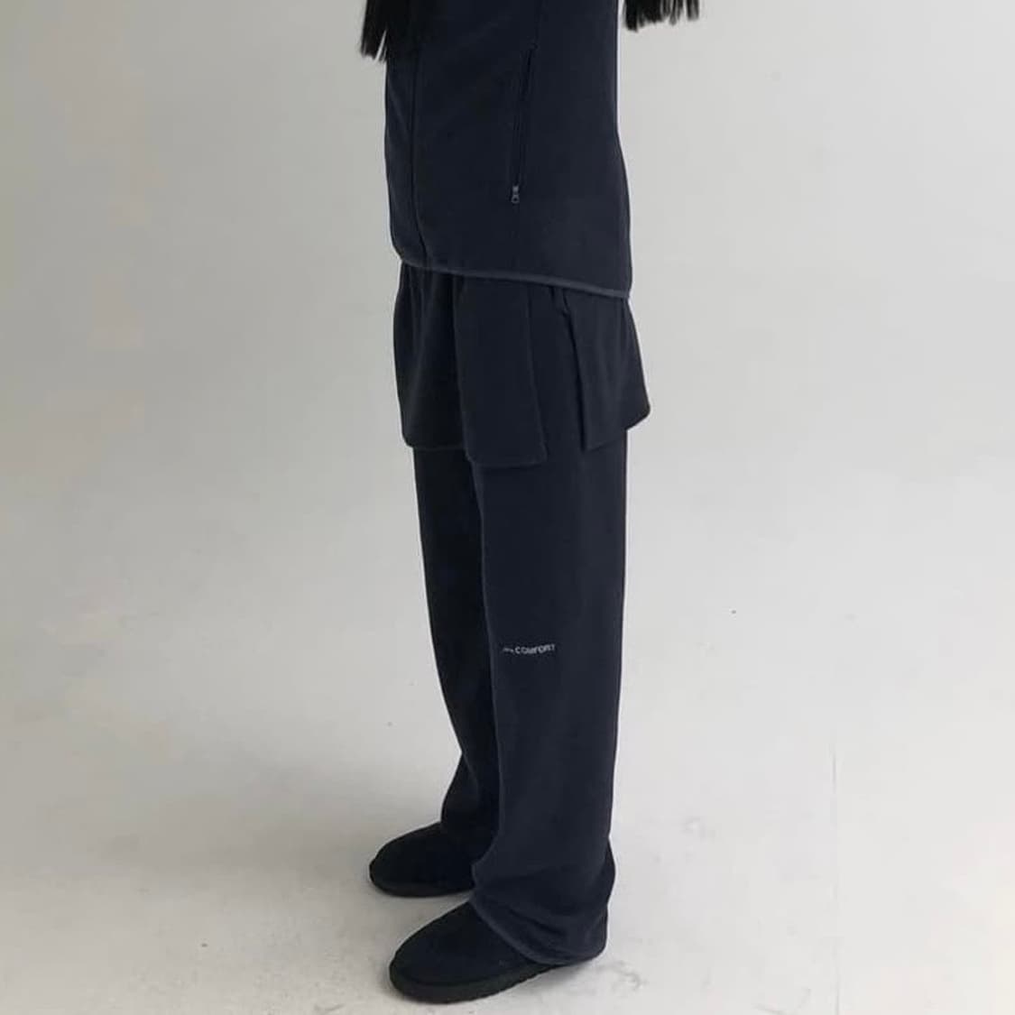 지초이컴포트 레이어드팬츠 22-006 그래파이트 상품이미지1