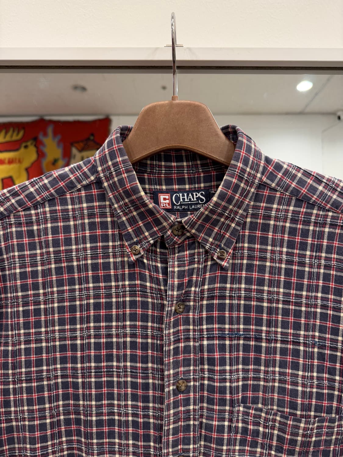 00s Chaps RL 챕스 랄프로렌 패치워크 체크 셔츠 상품이미지3