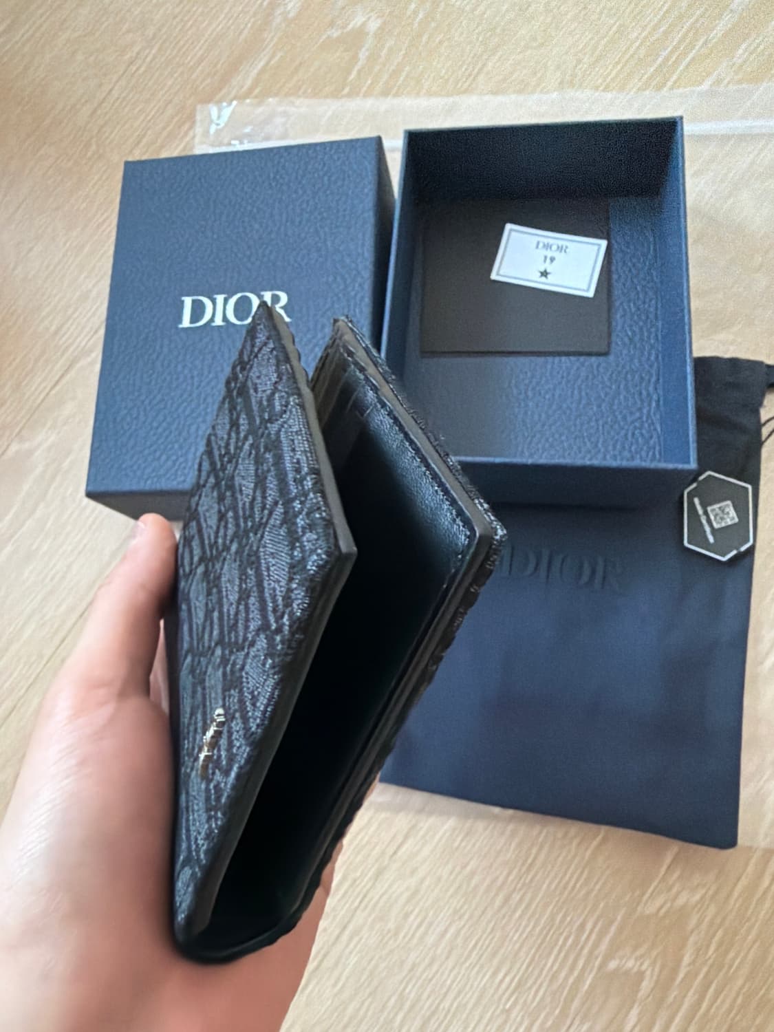 디올 오블리크 반지갑 풀구성 새상품급 급처 상품이미지2