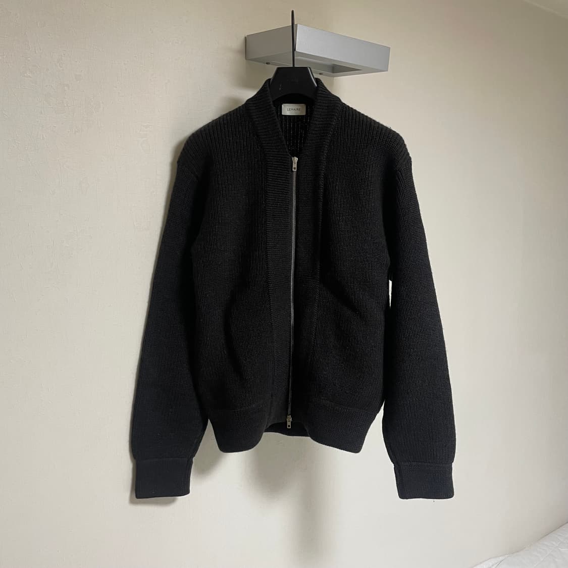 르메르 20FW 집업 니트 L 믹스 브라운 상품이미지2