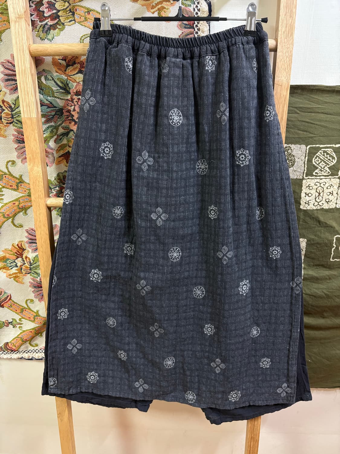 히피 에스닉 오리엔탈 패턴 치마 바지 상품이미지4