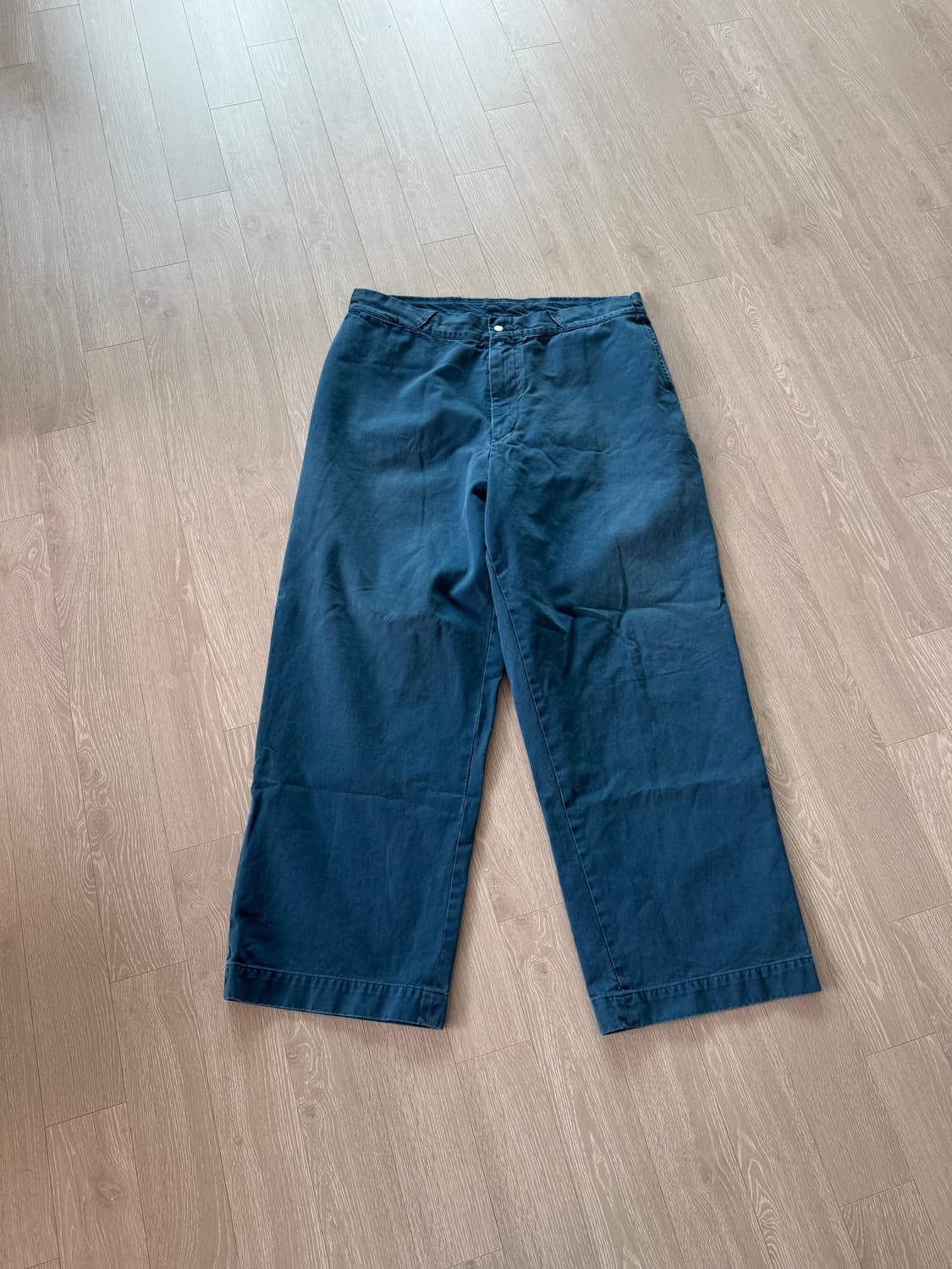 아프레쎄 25AW 빈티지 치노 워크 팬츠 블루 상품이미지3