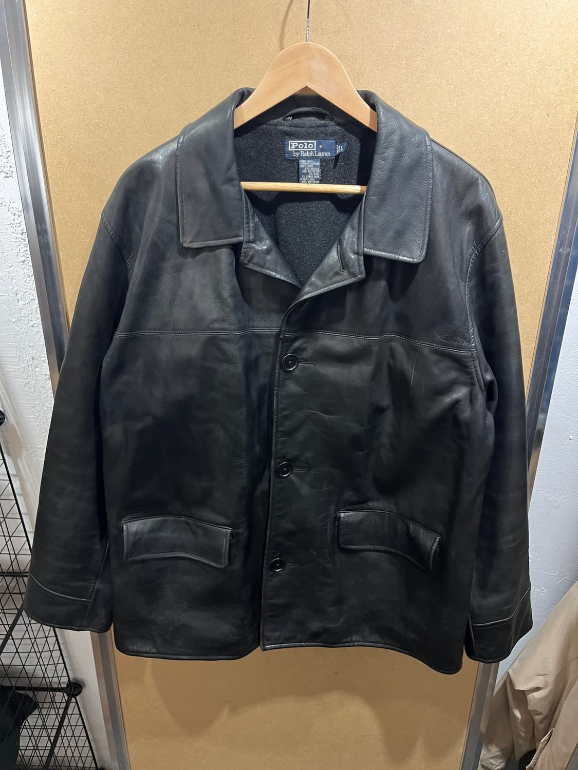 90s 폴로 레더 카코트 상품이미지2