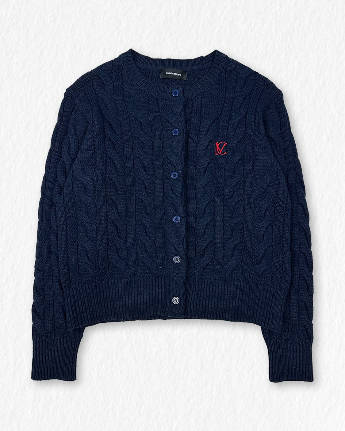 마리끌레르 케이블 니트 가디건 상품이미지1