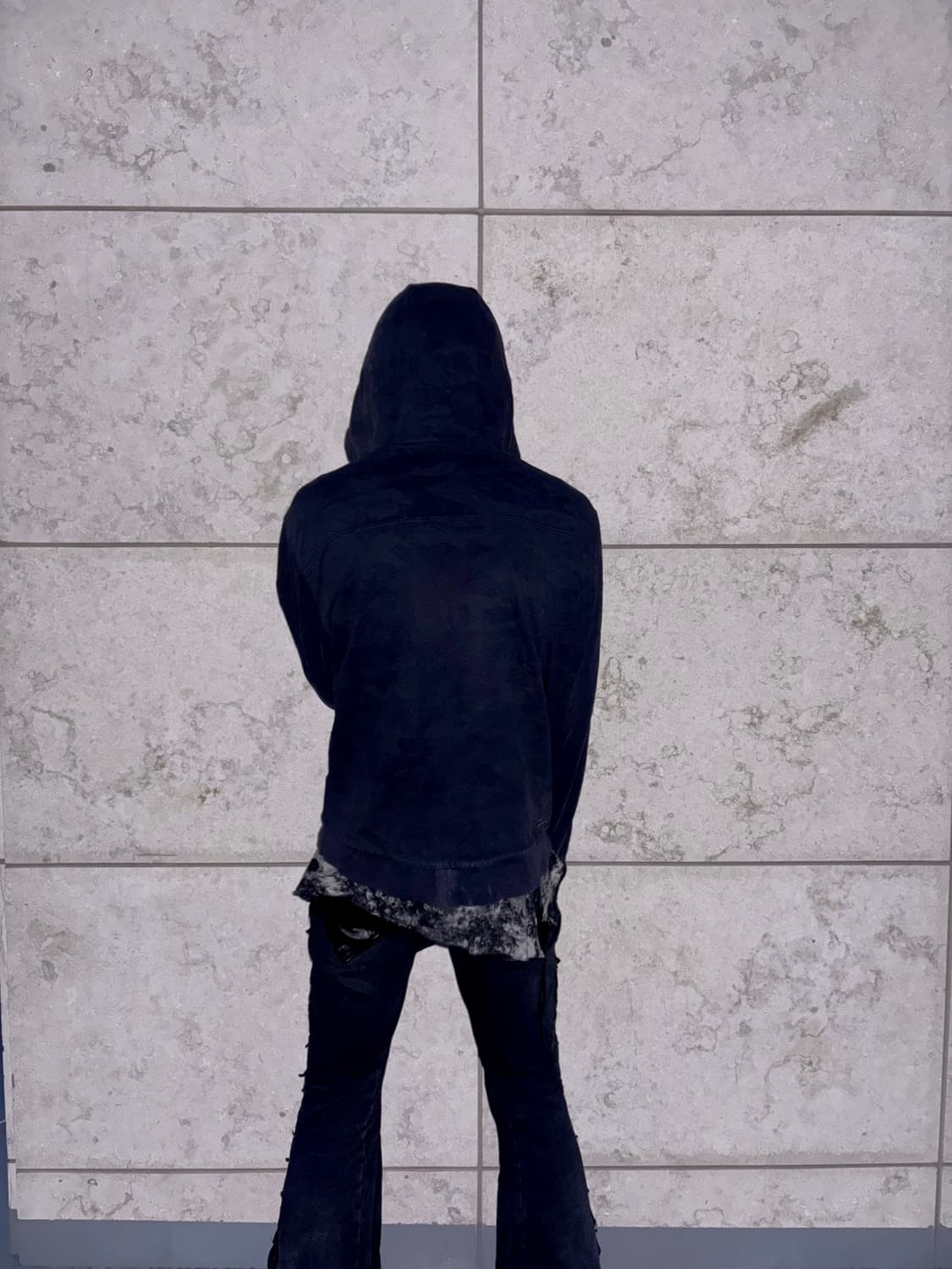 “Vintage” Dark Camo Pattern Hoodie Zip U 상품이미지9