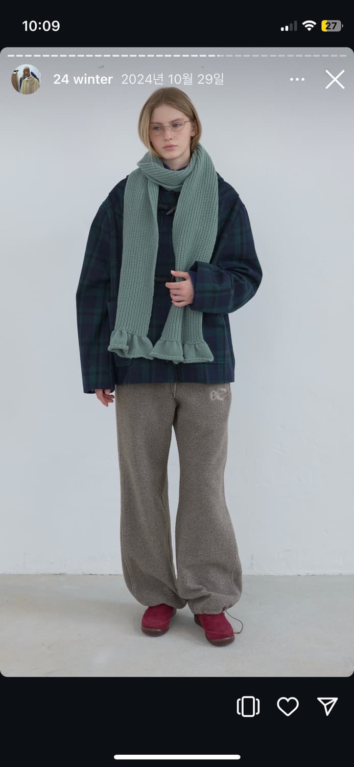 엔조블루스 니트 목도리 상품이미지1