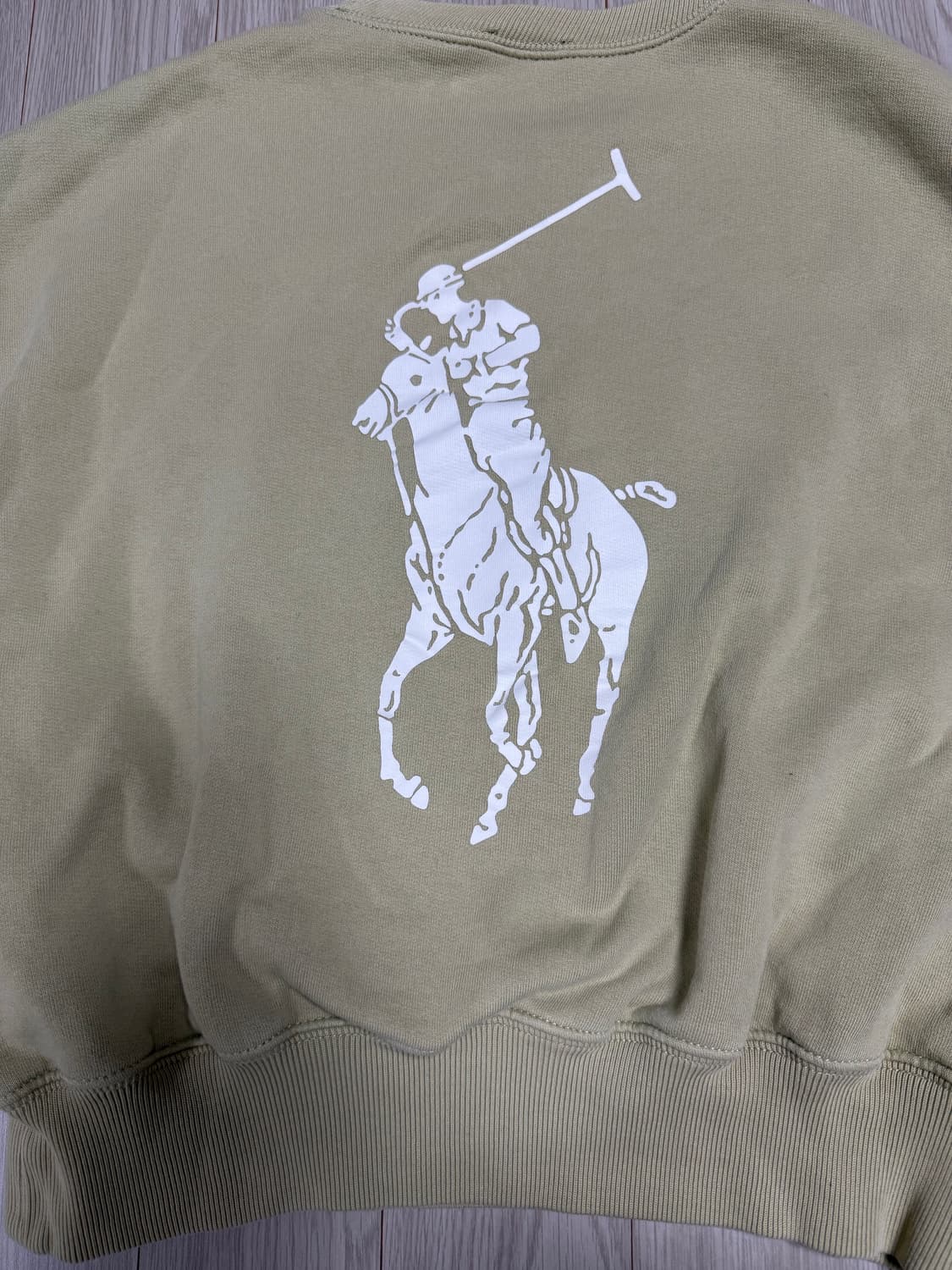 폴로 랄프로렌 올리브 맨투맨 xs (뒷면 프린팅) 상품이미지4