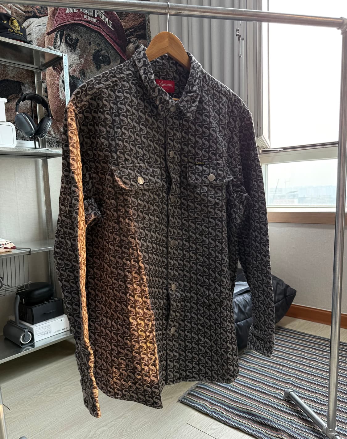 슈프림 모노그램 데님 셔츠 자켓 상품이미지1