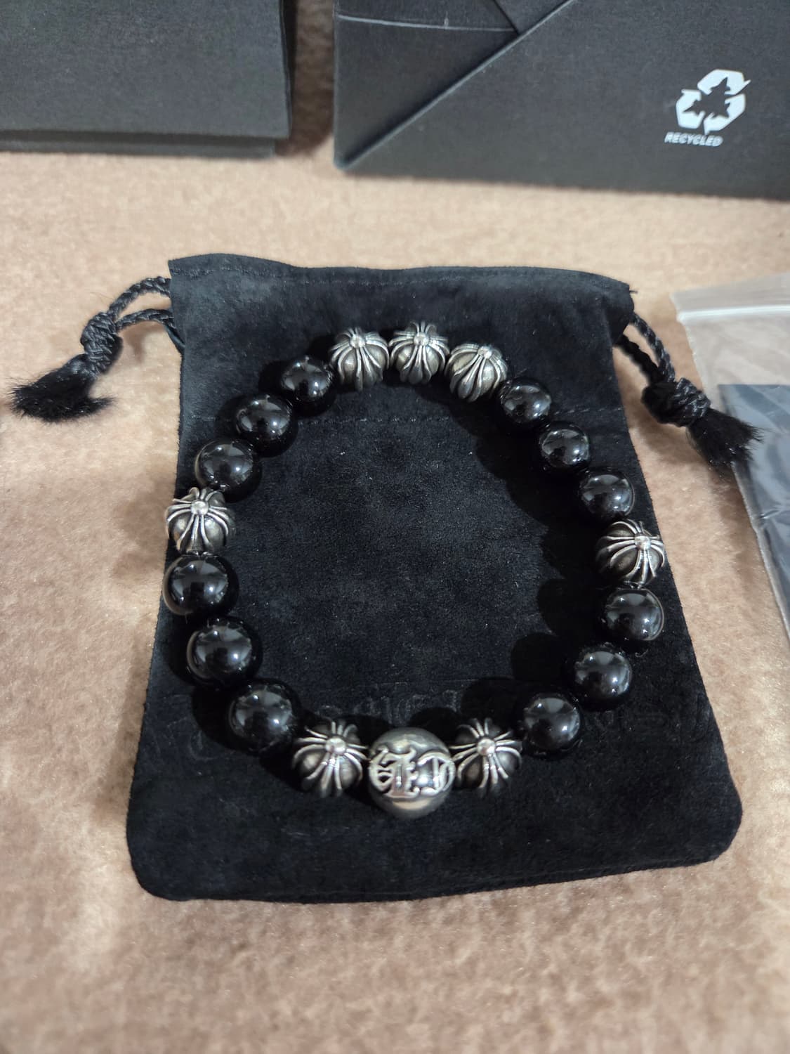 정품 크롬하츠 토르말린8볼 비즈팔찌 상품이미지3