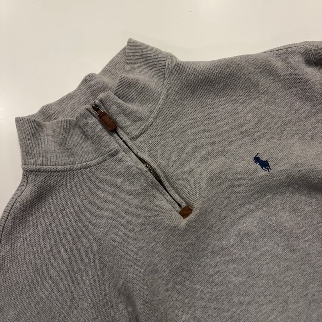 [XL] 폴로 랄프로렌 하프넥 맨투맨 그레이 C16 상품이미지3