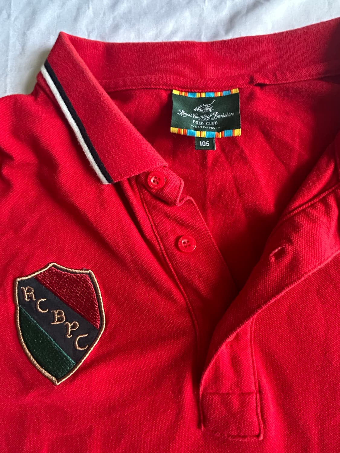 폴로 클럽 빨간색 카라티 상품이미지2