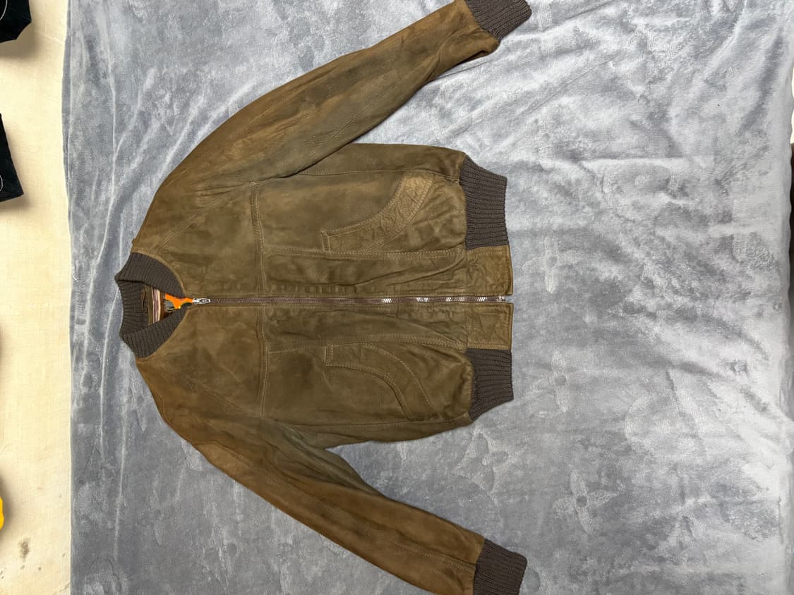 빈티지 스웨이드 자켓 브라운 상품이미지1