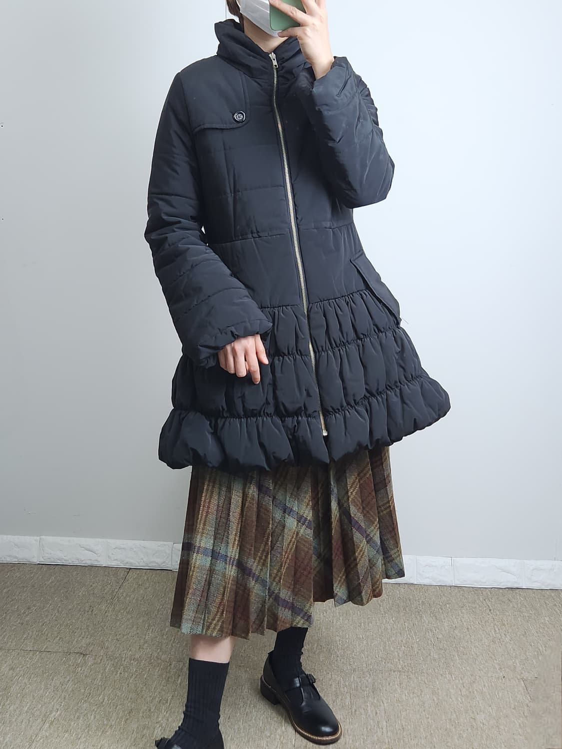 캉캉 볼륨 롱 패딩 상품이미지4