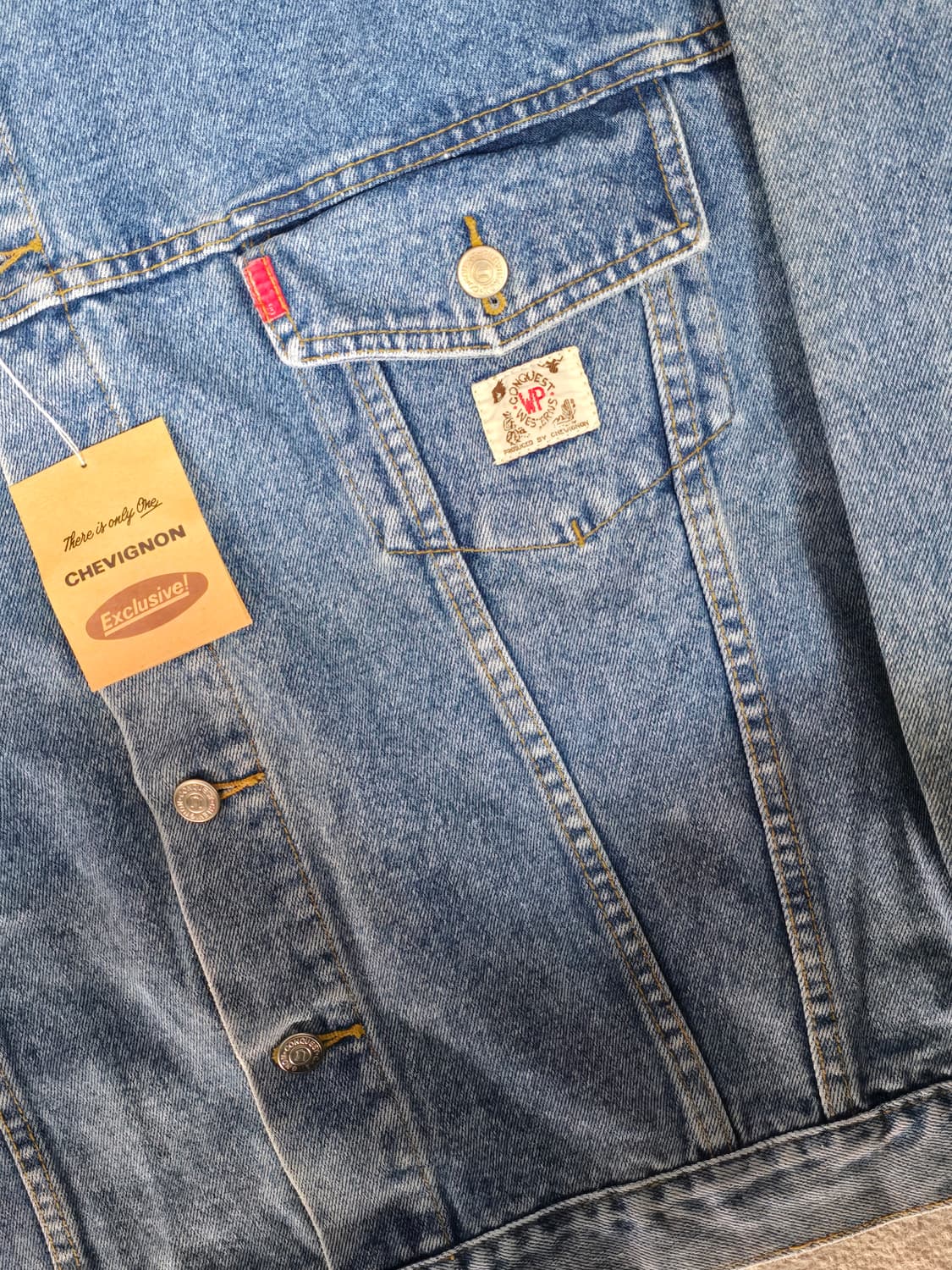 Chevignon 쉐비뇽 웨스턴웨어 데님 숏자켓 상품이미지3