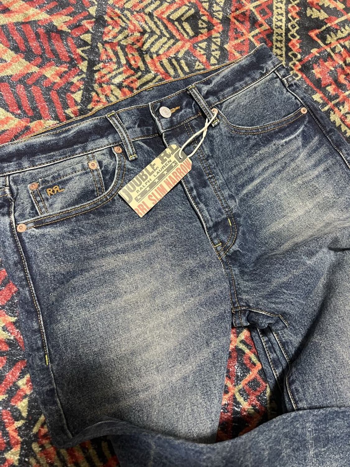 RRL SLIM NARROW 워싱 데님 / 사이즈 33/ 신품 미사용 상품이미지3
