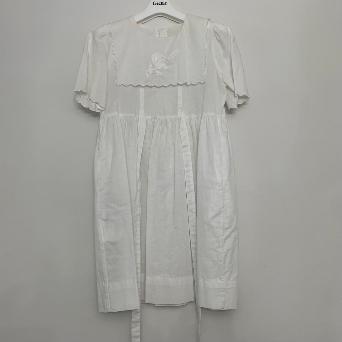 프레클 로즈 자수 베이비돌 원피스 상품이미지1