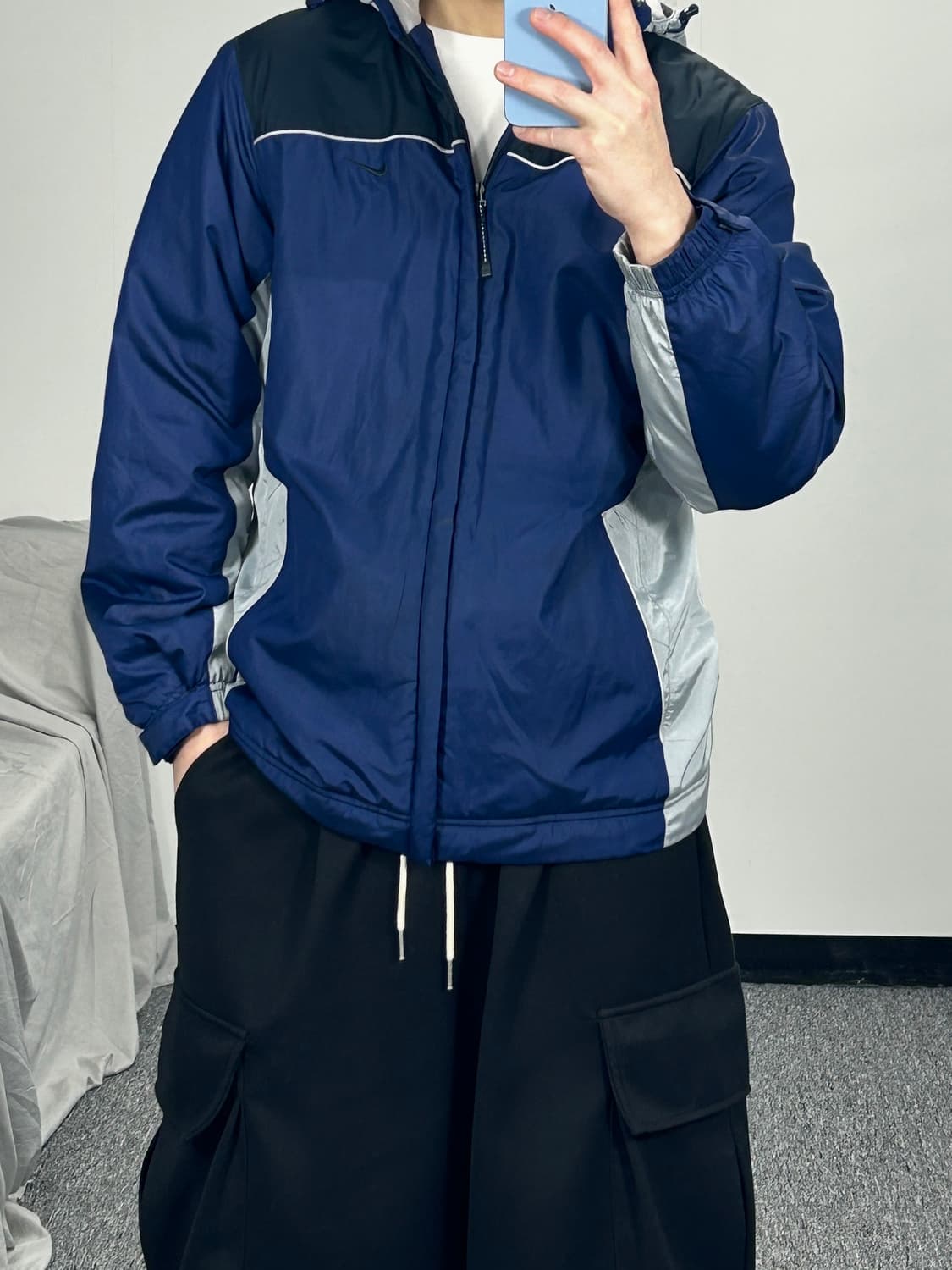 나이키 올드스쿨 배색 스우시 점퍼 M  상품이미지2