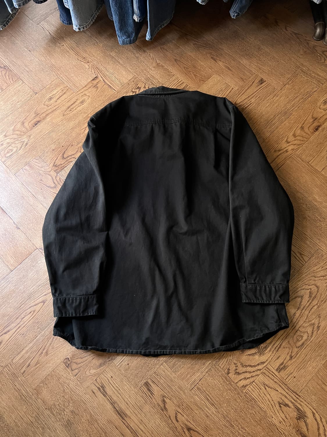 [2XL]칼하트 USA 2포켓 블랙 코튼 워크 셔츠 상품이미지7