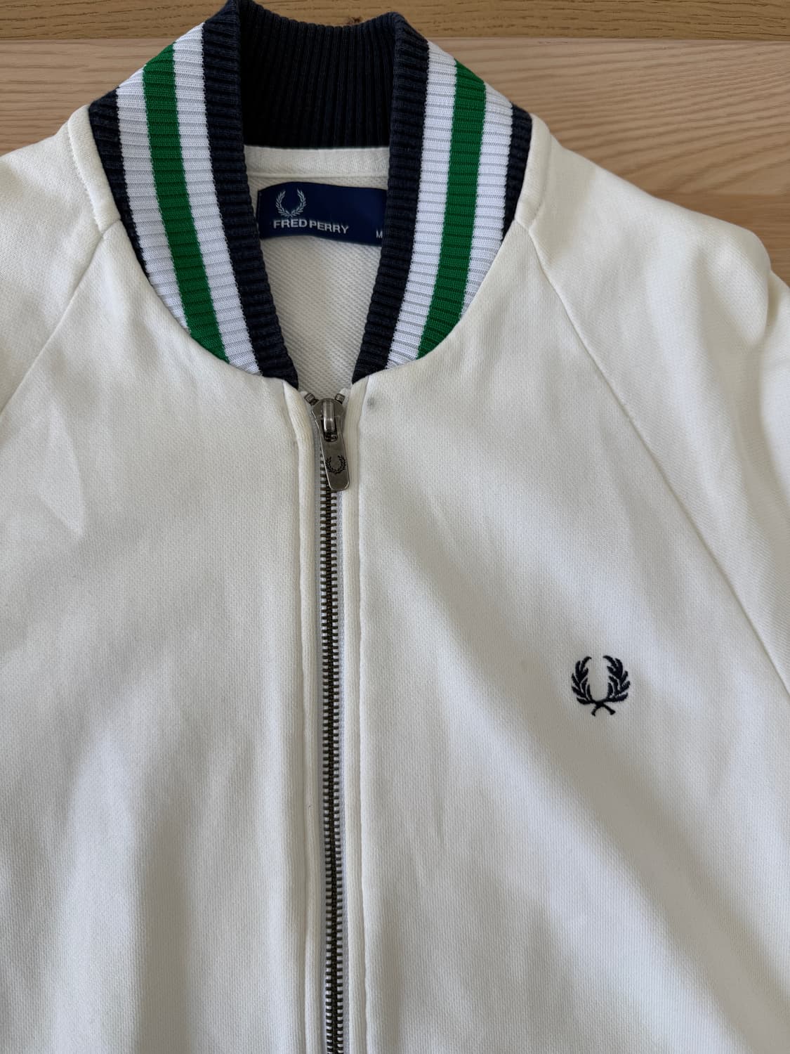 프레드페리 아이보리 집업 자켓 상품이미지5