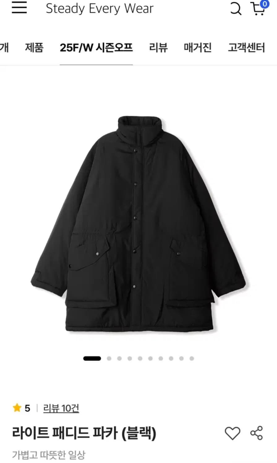 스테디에브리웨어 라이트 패디드 파카 상품이미지1