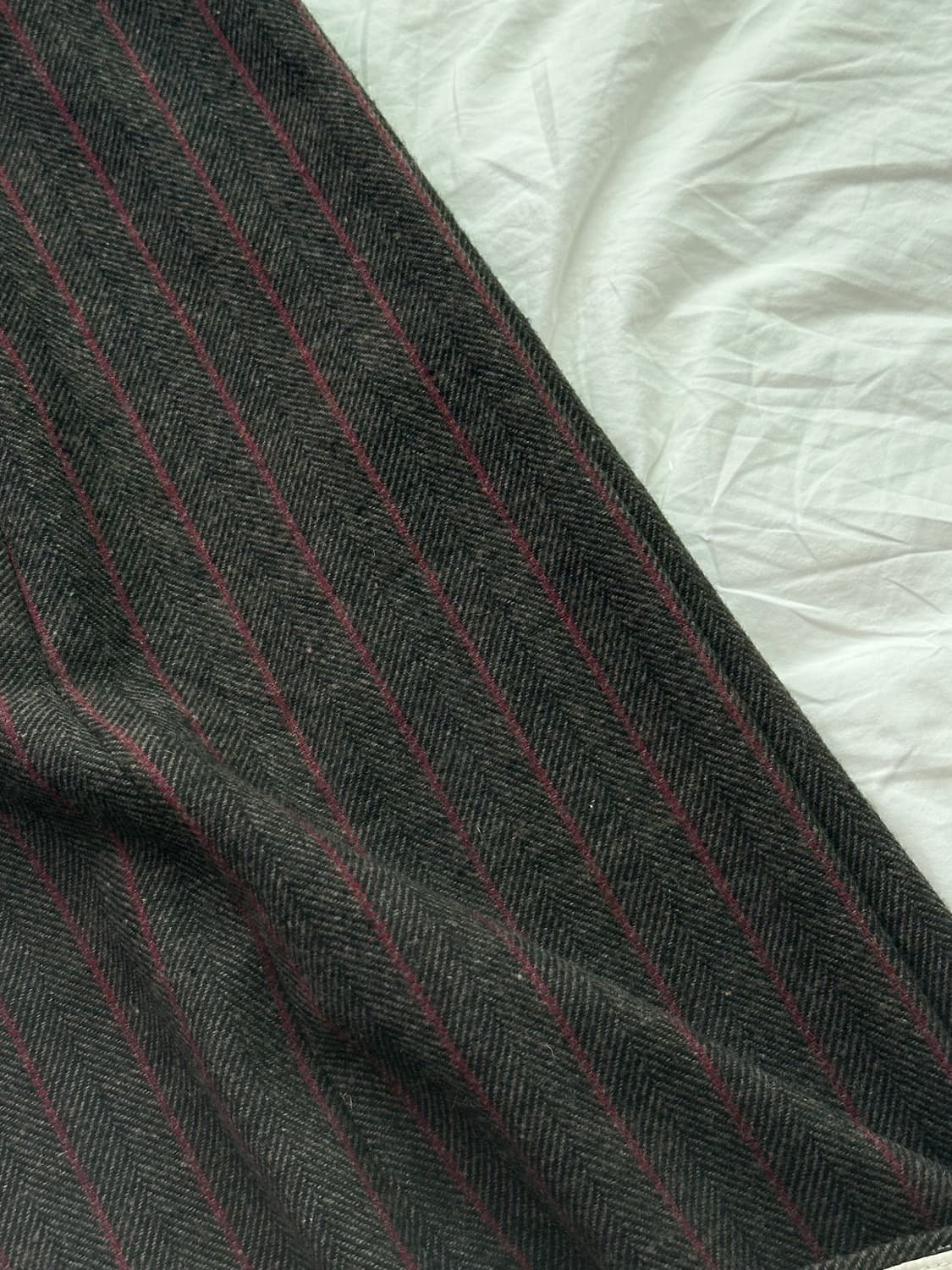 아모멘토 울 스트라이프 마틴 팬츠 슬랙스 M 상품이미지3