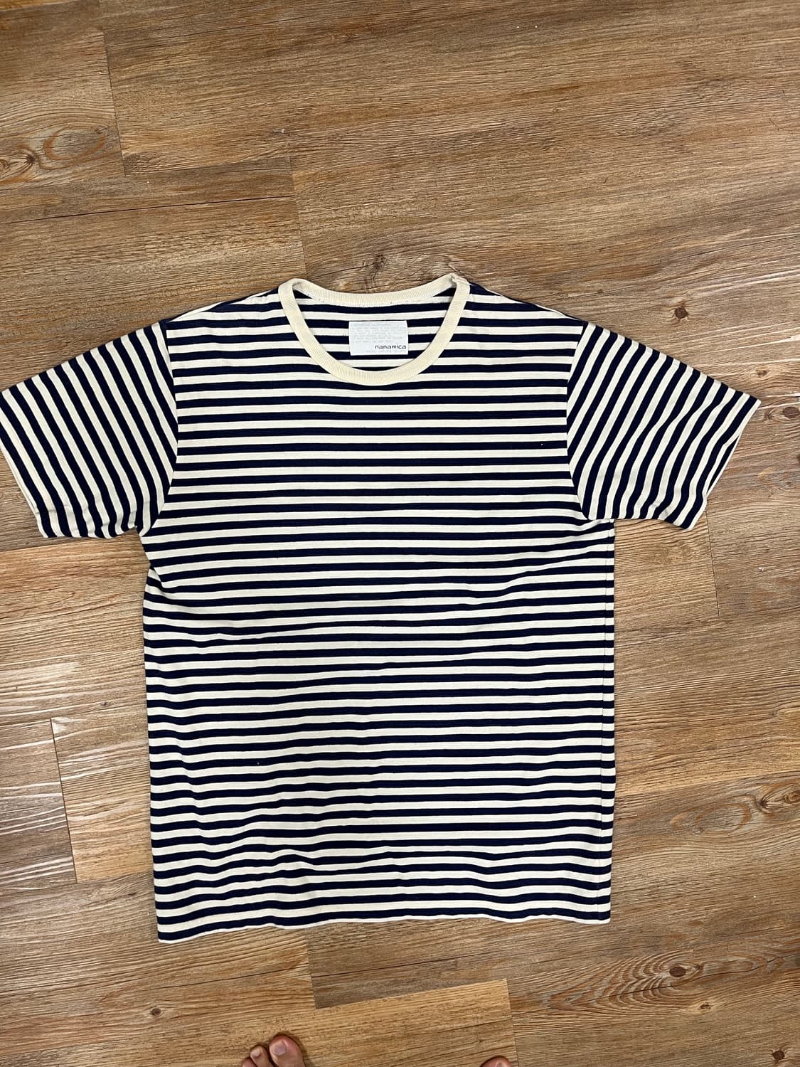 나나미카 쿨맥스 스트라이프 반팔 티셔츠 상품이미지1