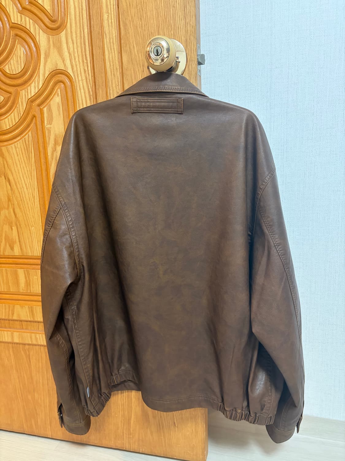 노티카 재팬 페이드 레더 브라운 블루종 자켓 m사이즈 상품이미지4