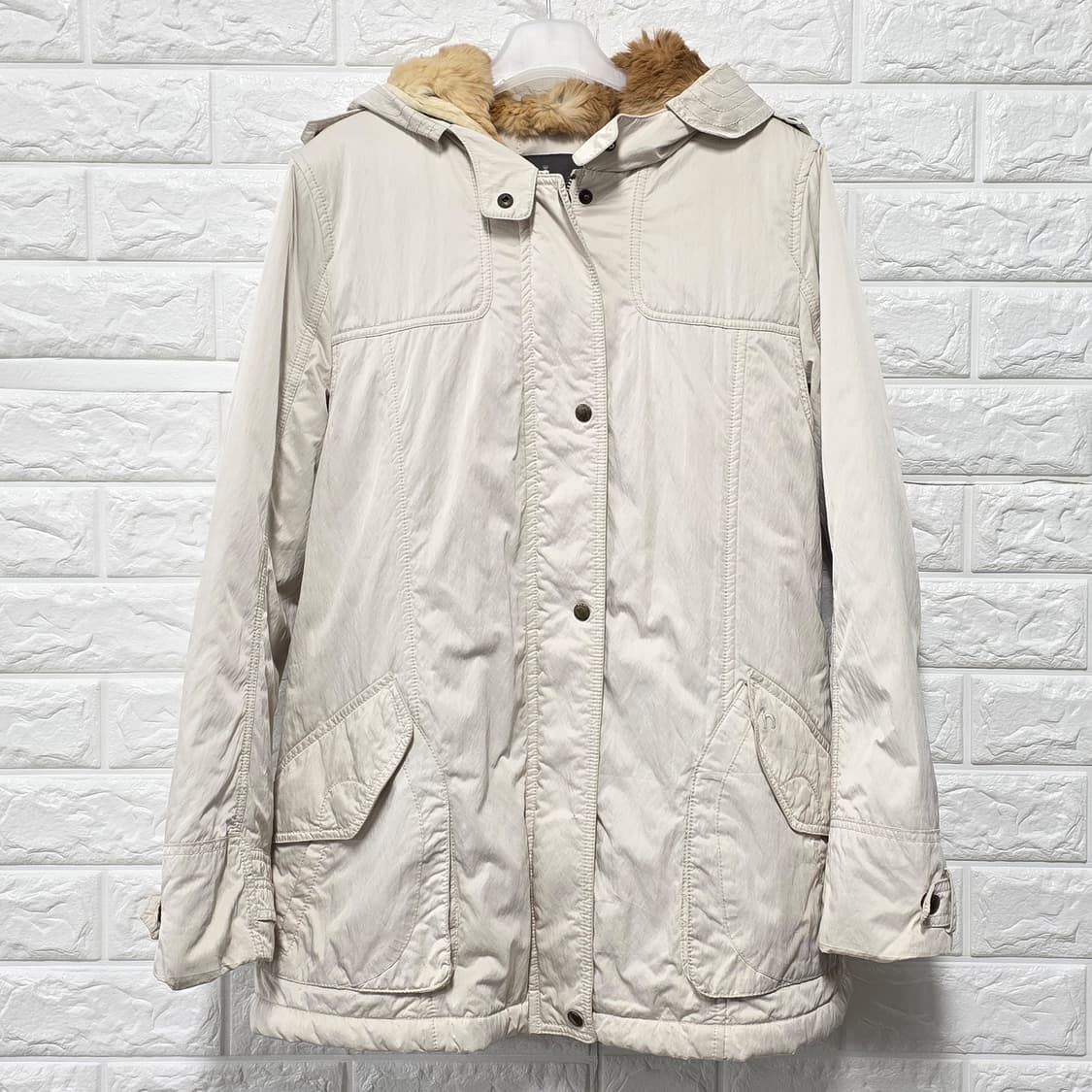 택포// 헤지스 후드 퍼 점퍼 M 상품이미지1