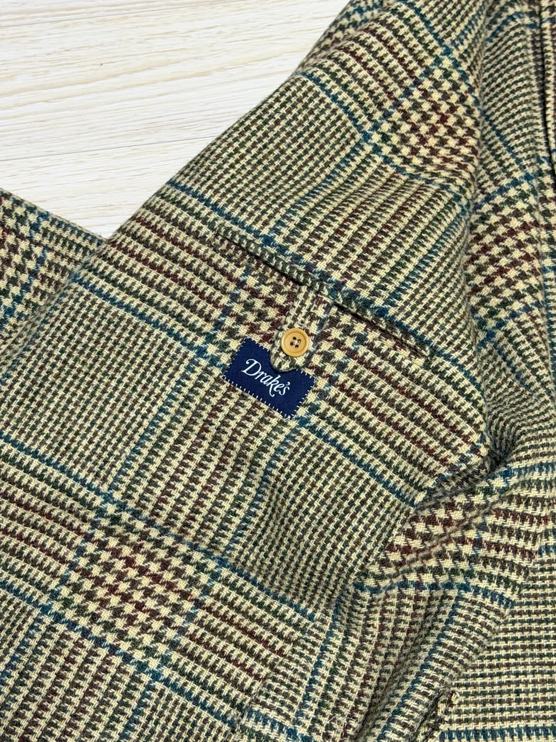 드레익스 도산 MTO 글렌체크 울트위드 자켓 36-38 상품이미지5