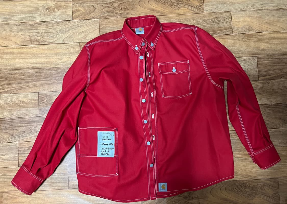 [S] 17ss 베트멍 칼하트 워크 셔츠 상품이미지1