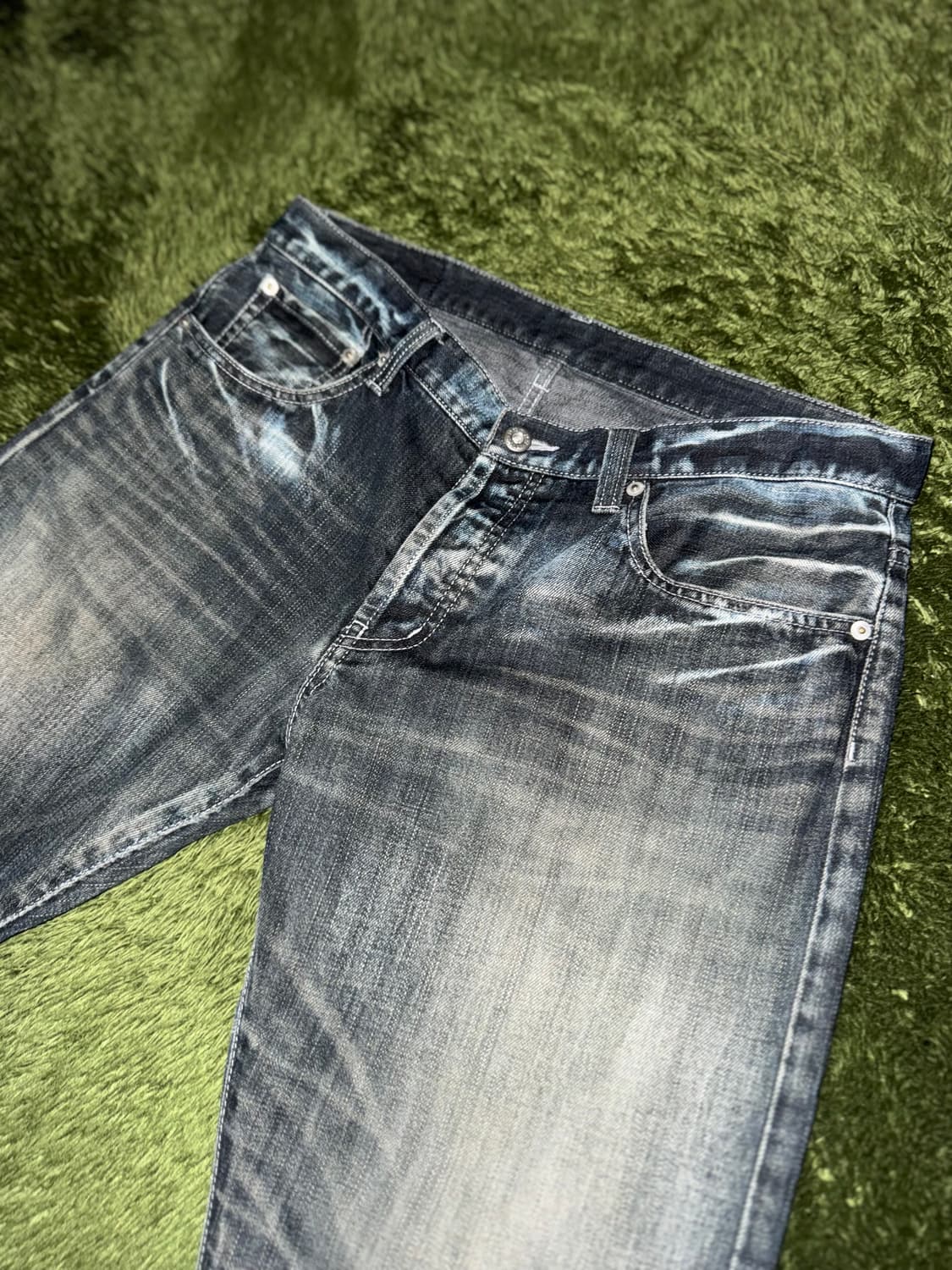 [5] 타케오 키쿠치 Made in Japan 리페어 버튼 플라이 데님 상품이미지2