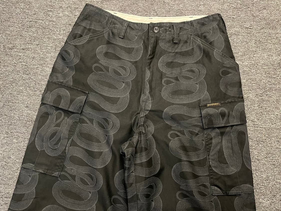 [29] 히스테릭글래머 스네이크 패턴 카고팬츠 S  상품이미지2