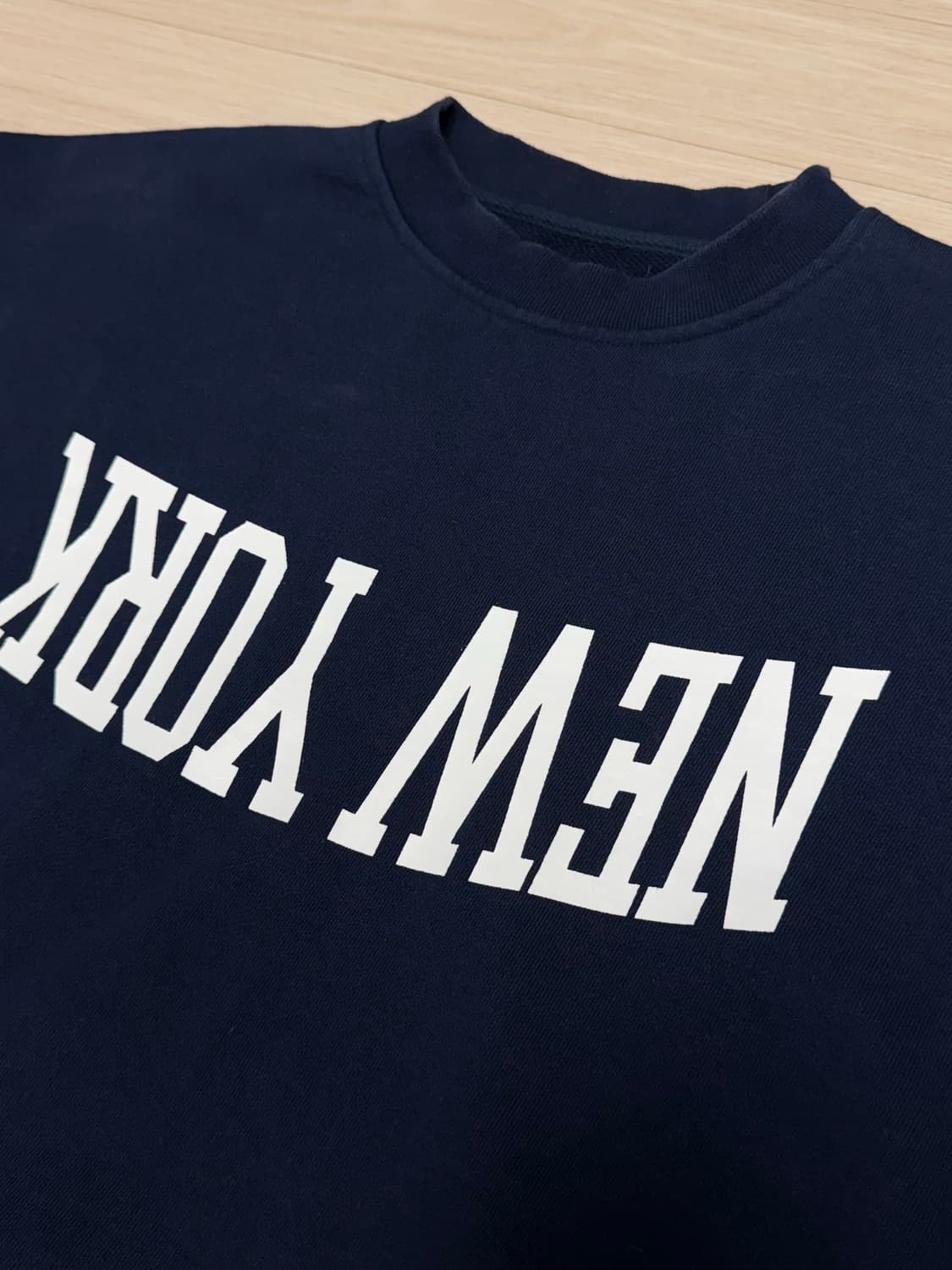 듀테로 맨투맨 스웻 뉴욕 L 네이비 상품이미지2