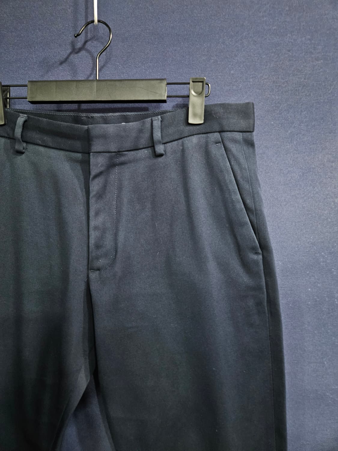 코스 네이비컬러 남성 허리 32 9부 슬랙스 면바지  상품이미지4