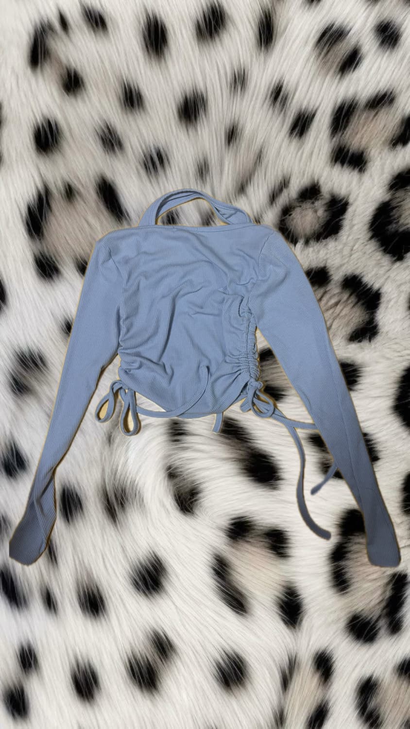 깔끔 여리 st 홀터넥 롱슬리브 상품이미지2