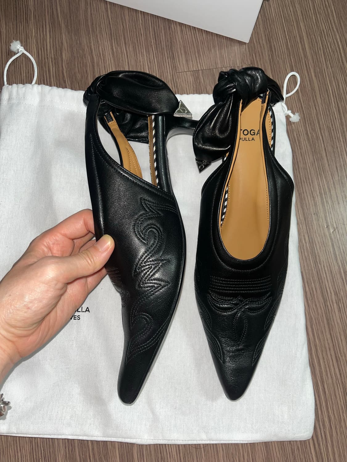 Toga pulla 토가풀라 블랙 슬링백 힐 40 상품이미지2