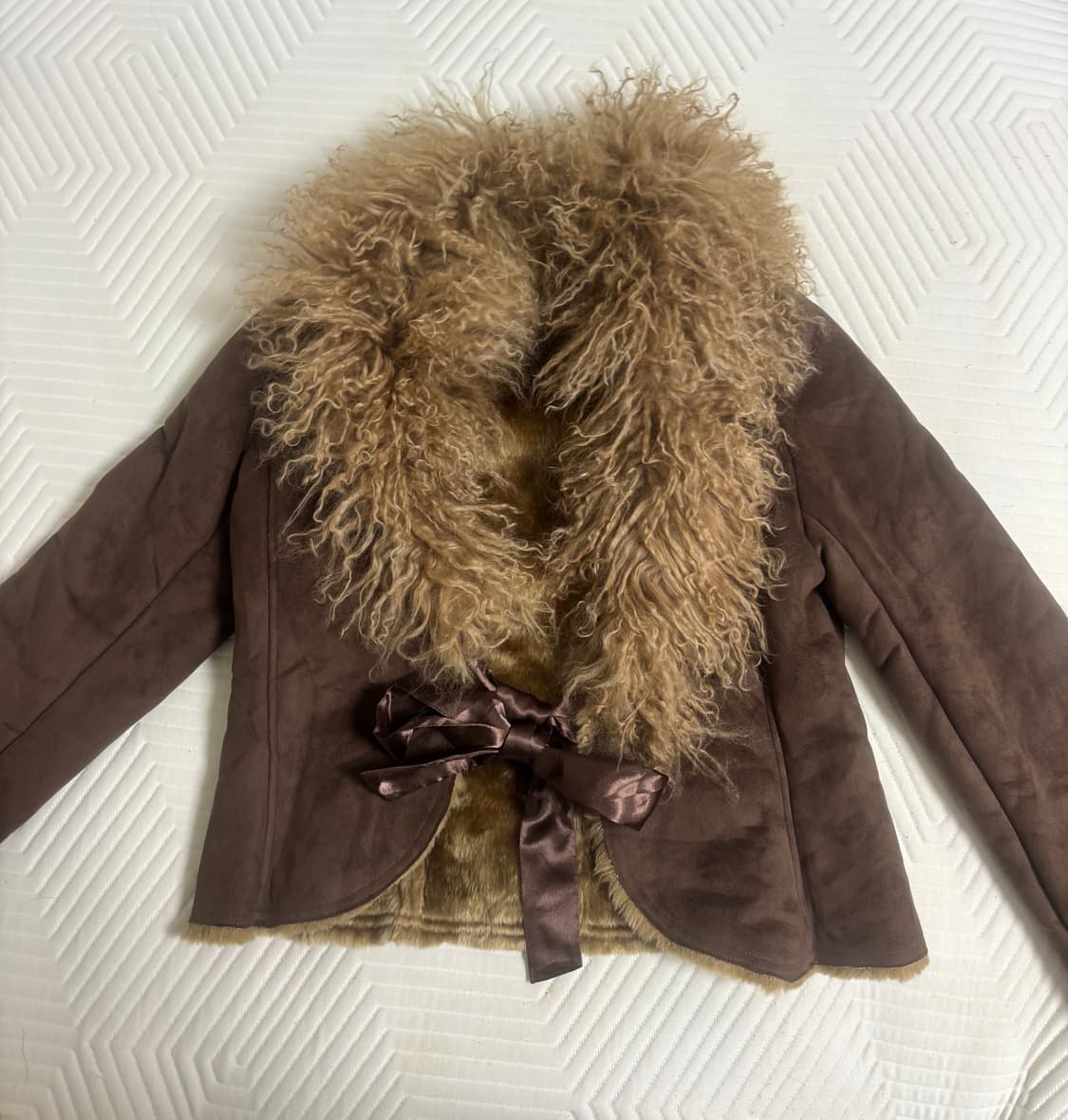 갸루깔 푸들 퍼 자켓 상품이미지1