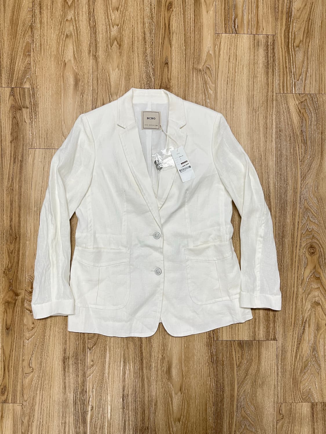 (새상품) BCBG 화이트 린넨 블레이저 상품이미지1