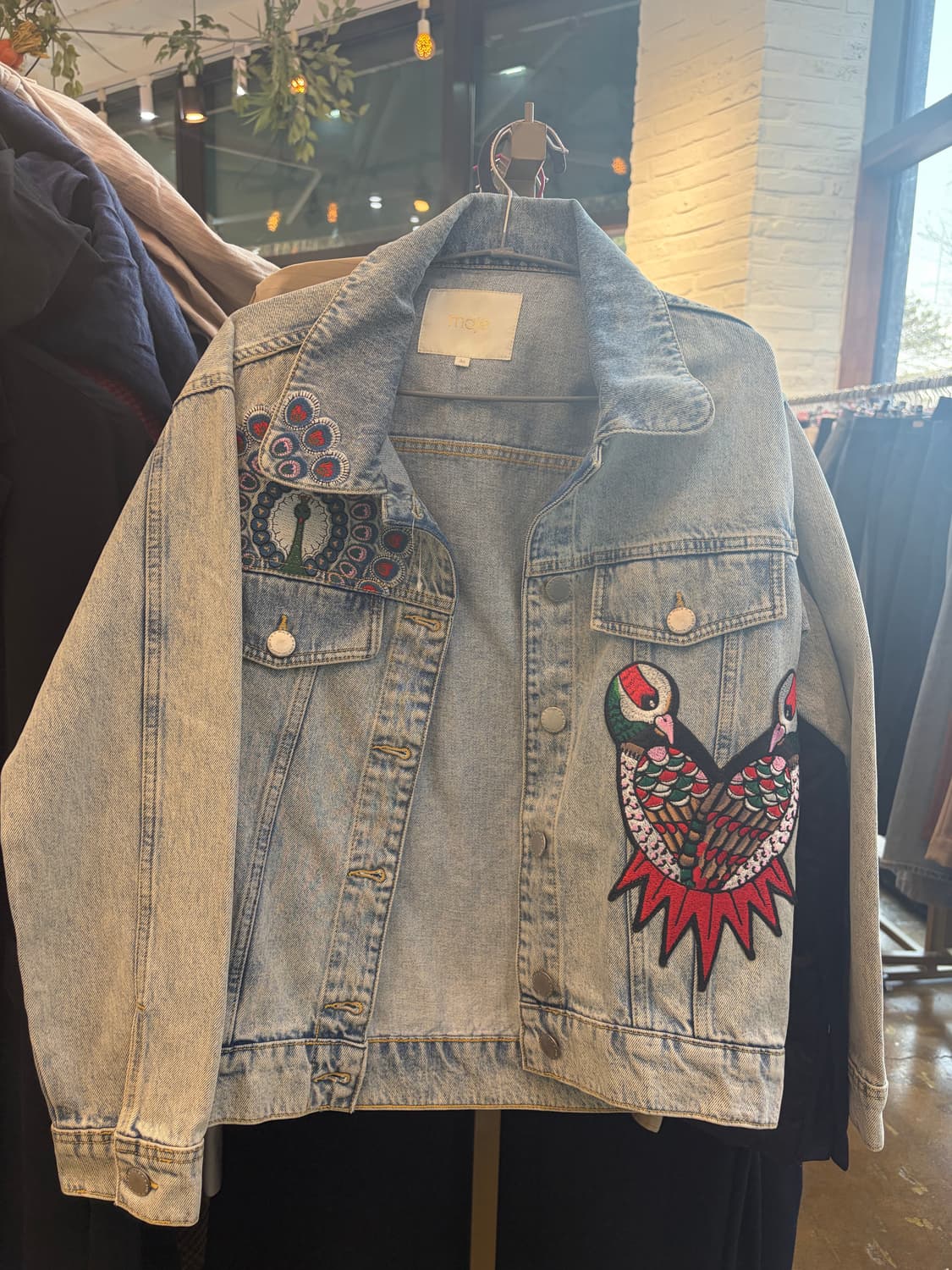 마쥬 자수 데님 청자켓 상품이미지1